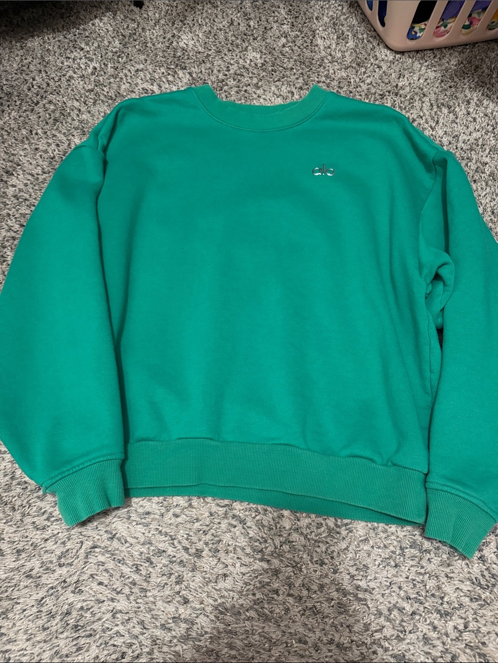 ALO Yoga accolade sweatshirt Kelly green small
